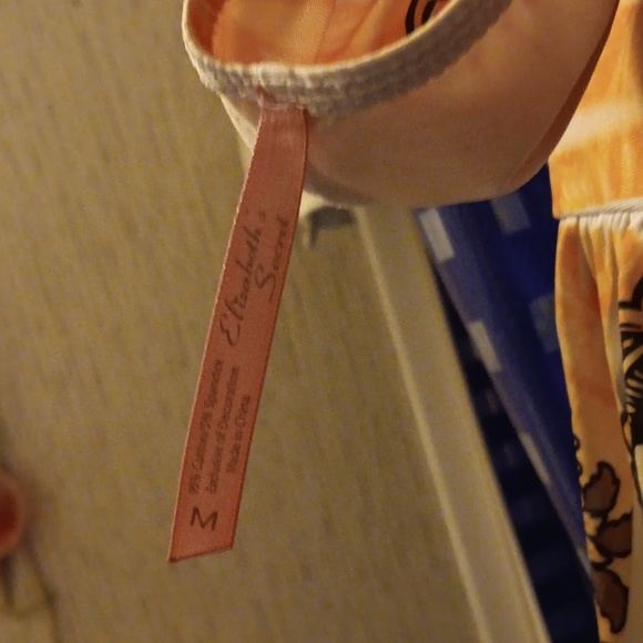 Elizabeth's secret brand y2k gold and white tie neck summer dress size small - Picture 4 of 4